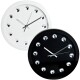 SEGNALE Nástěnné hodiny ručičkové s krystaly 30 cm bílá KO-837164270bila - thumb (2)