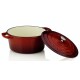 KELA Pekáč litinový s poklicí CALIDO 26 cm červená KL-11948 - thumb (1)