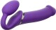 Strap-on-me 3 Motors Vibrating Silicone Bendable Strap-On Purple M - thumb (8)