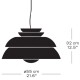 Závěsná lampa CONCERT 55 cm, černá, Fritz Hansen - thumb (8)