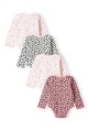 Body kojenecké 4pack, Minoti, 16mbaby 7, růžová - 50/56 | NB - thumb (1)
