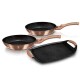 BERLINGERHAUS Sada pánví s mramorovým povrchem 3 ks Rosegold Metallic Line BH-1669 - thumb (1)