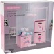 HOMESTYLING Skříňka se 3 boxy dětská růžová KO-C80653190 - thumb (2)