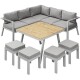 Zumm Garden Furniture® Sestava zahradního nábytku grado ii šedá - thumb (1)