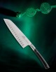 Santoku nůž EDONIST 18 cm, nerezové nýty, černá, Lion Sabatier - thumb (1)