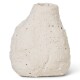 Váza VULCA 7,5 cm, bílá, kamenina, ferm LIVING - thumb (0)