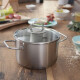 Vysoký kastrol VISEO 16 cm, stříbrná, nerezová ocel, Fissler - thumb (2)