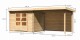 Dřevěný domek KARIBU BASTRUP 3 + přístavek 300 cm včetně zadní stěny (9303) natur LG3009 - thumb (1)