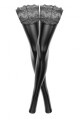 Noir Handmade F135 Powerwetlook Stockings with Siliconed Lace Superstar - XL - thumb (1)