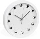 SEGNALE Nástěnné hodiny ručičkové s krystaly 30 cm bílá KO-837164270bila - thumb (1)