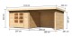 Dřevěný domek KARIBU BASTRUP 5 + přístavek 300 cm včetně zadní a boční stěny (73329) natur LG3019 - thumb (1)