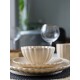 HIT Jídelní sada talířů porcelánová PEARL 18 ks béžová  HT-24327957 - thumb (1)