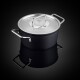 Vysoký kastrol ADAMANT 20 cm, černá, hliník, Fissler - thumb (1)