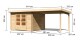 Dřevěný domek KARIBU BASTRUP 5 + přístavek 300 cm (73299) natur LG2912 - thumb (1)