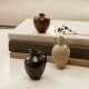 Váza ARY 7,5 cm, hnědá, kamenina, ferm LIVING - thumb (3)
