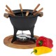 KELA Fondue set COUNTRY 11-dílný litina / dřevo KL-16644 - thumb (1)