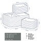 KELA Sada košů RIMOSSA 5ks, plast, černá KL-21780 - thumb (2)