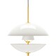 Závěsná lampa CLAM 55 cm, bílá / mosaz, Fritz Hansen - thumb (11)