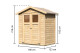 Dřevěný domek KARIBU DAHME 1 (42558) natur LG1700 - thumb (1)