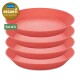 Hluboký talíř CONNECT 24 cm, sada 4 ks, přírodní korálová, Koziol - thumb (0)