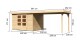 Dřevěný domek KARIBU ASKOLA 5 + přístavek 280 cm (77736) natur LG3196 - thumb (1)