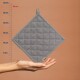 KELA Podložka pod hrnec Puro 55% bavlna/45% len šedý 20,0x20,0cm KL-12804 - thumb (1)