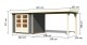 Dřevěný domek KARIBU ASKOLA 3,5 + přístavek 280 cm (9148) šedý LG3190 - thumb (1)