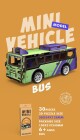 3D puzzle dřevěné - Autobus 14 cm, Wiky kreativita, W035430 - thumb (1)