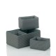 KELA Sada košů RIMOSSA 5ks, plast šedá KL-21783 - thumb (0)