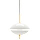 Závěsná lampa CLAM 44 cm, bílá / mosaz, Fritz Hansen - thumb (10)