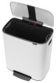 Pedálový odpadkový koš BO 60 l, bílá, Brabantia - thumb (1)