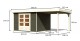Dřevěný domek KARIBU ASKOLA 6 + přístavek 240 cm (23501) šedý LG3202 - thumb (1)