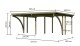 Dvojitý carport KARIBU ECO 1A 62039 LG3142 - thumb (2)
