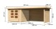Dřevěný domek KARIBU ASKOLA 3,5 + přístavek 280 cm včetně zadní a boční stěny (77721) natur LG3252 - thumb (1)