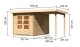 Dřevěný domek KARIBU BASTRUP 4 + přístavek 200 cm (78672) natur LG2856 - thumb (1)