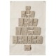 Adventní kalendář PINE 50 x 69 cm, přírodní, bavlna, ferm LIVING - thumb (0)