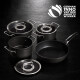 Nízký kastrol ADAMANT 24 cm, černá, hliník, Fissler - thumb (1)
