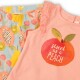 Kojenecká dívčí souprava - tričko a kalhoty, Minoti, Fruits 4, růžová - 68/74 | 6-9m - thumb (2)