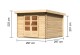 Dřevěný domek KARIBU BASTRUP 5 (73287) natur LG2841 - thumb (1)