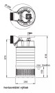 Kalové stavební čerpadlo 150 EUB-M 5.100T, 400V, 7,5kW, kabel 20m - thumb (3)