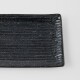 Servírovací talíř CONTOUR 33 x 10,5 cm, černá, keramika, MIJ - thumb (3)