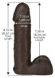 Doc Johnson Vac-U-Lock Realistic Cock 8 Inch - thumb (1)