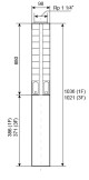 Ponorné čerpadlo EVAK V4S-2M23, 400V, 1,1kW, 2m kabelu - thumb (2)