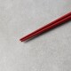 Jídelní hůlky 22,5 cm, tmavě červená / bílá, bambus, MIJ - thumb (2)