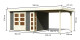 Dřevěný domek KARIBU KERKO 6 + přístavek 240 cm (38732) šedý LG2998 - thumb (1)
