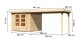 Dřevěný domek KARIBU ASKOLA 3,5 + přístavek 280 cm (77720) natur LG3189 - thumb (1)