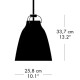 Závěsná lampa CARAVAGGIO 34 cm, bílá, Fritz Hansen - thumb (9)
