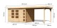 Dřevěný domek KARIBU KERKO 5 + přístavek 280 cm (9199) natur LG2989 - thumb (1)