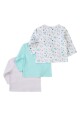 Tričko kojenecké 3pack, Minoti, Snail 10, modrá - 68/74 | 6-9m - thumb (1)