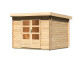 Dřevěný domek KARIBU BASTRUP 3 (73285) natur LG2835 - thumb (0)